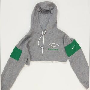 NFL Philadelphia Eagles Gray Hoodie with Green Accents